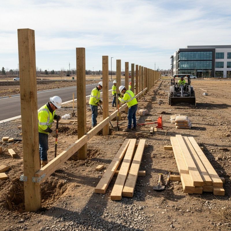 Goat Farm Fence Installation