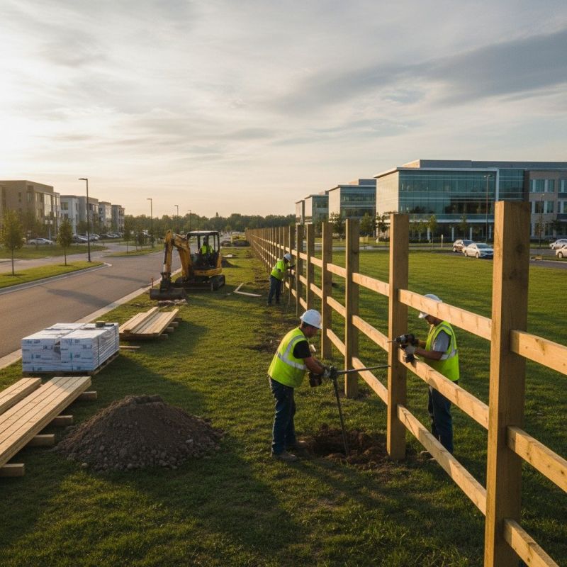 Goat Farm Fence Installation