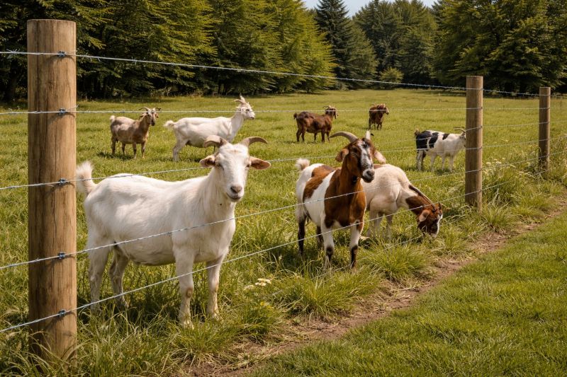 Goat Farm Fence Installation